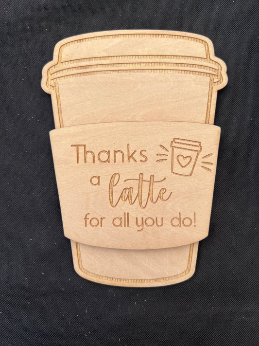Coffee Gift Card Holder